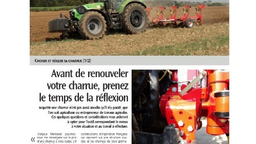 Comment bien choisir sa charrue ?